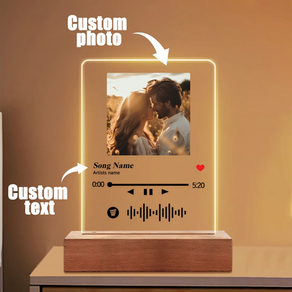 Lampe photo LED personnalisée