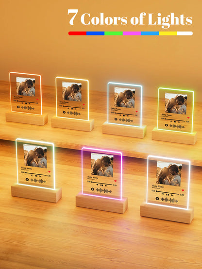 Lampe photo LED personnalisée